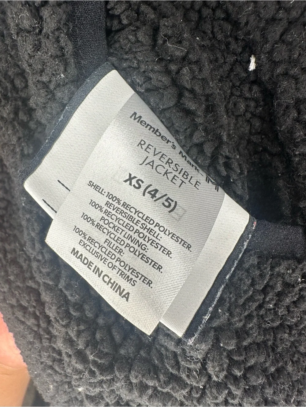 Member's Mark Boys Gray & Black Reversible Full-Zip Fleece Jacket